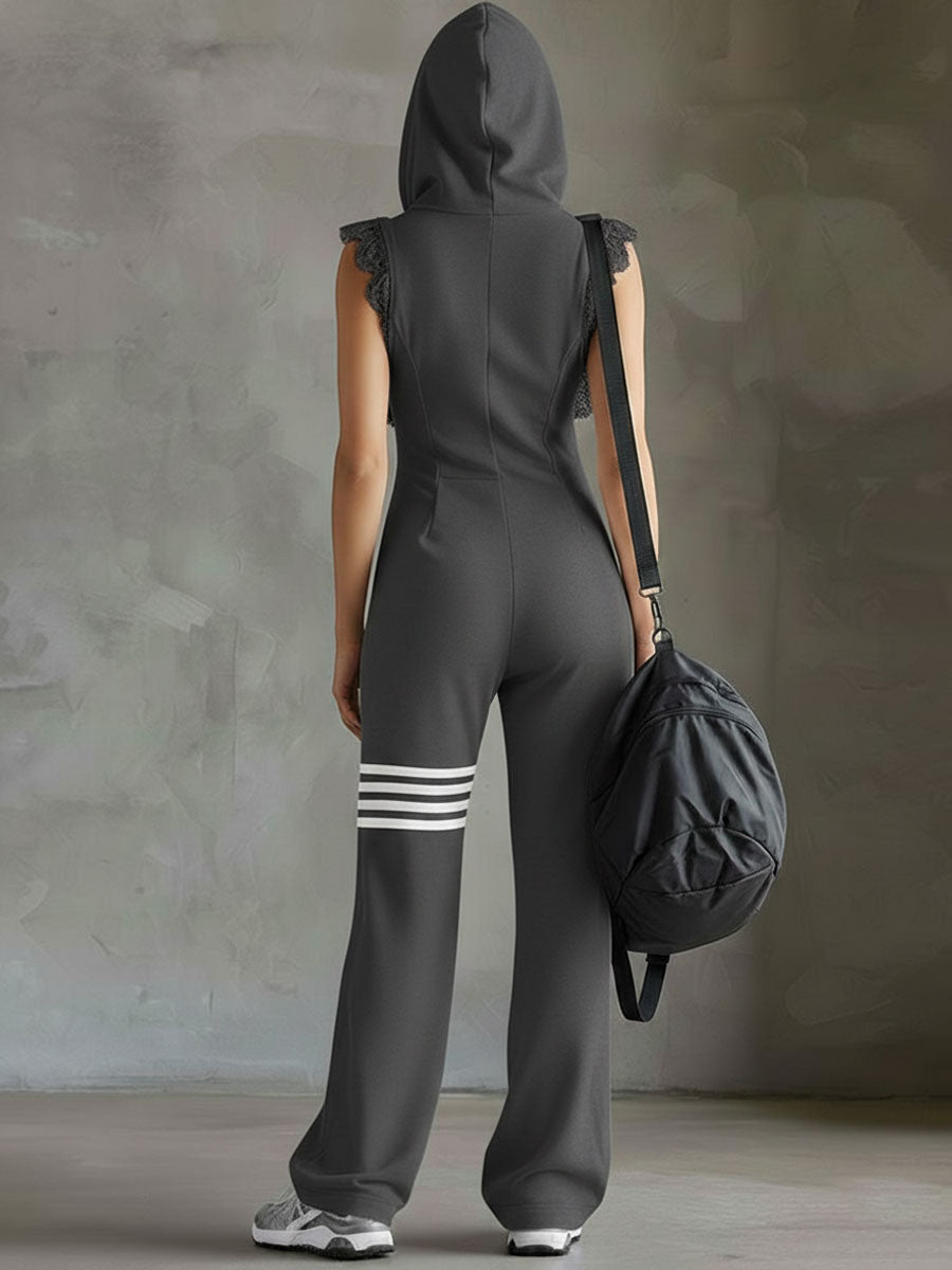 Combinaison Giada — sport rétro cappuccio righe