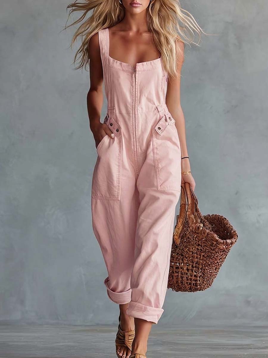 Greta | Salopette in denim lavato dal carattere vintage e moderno