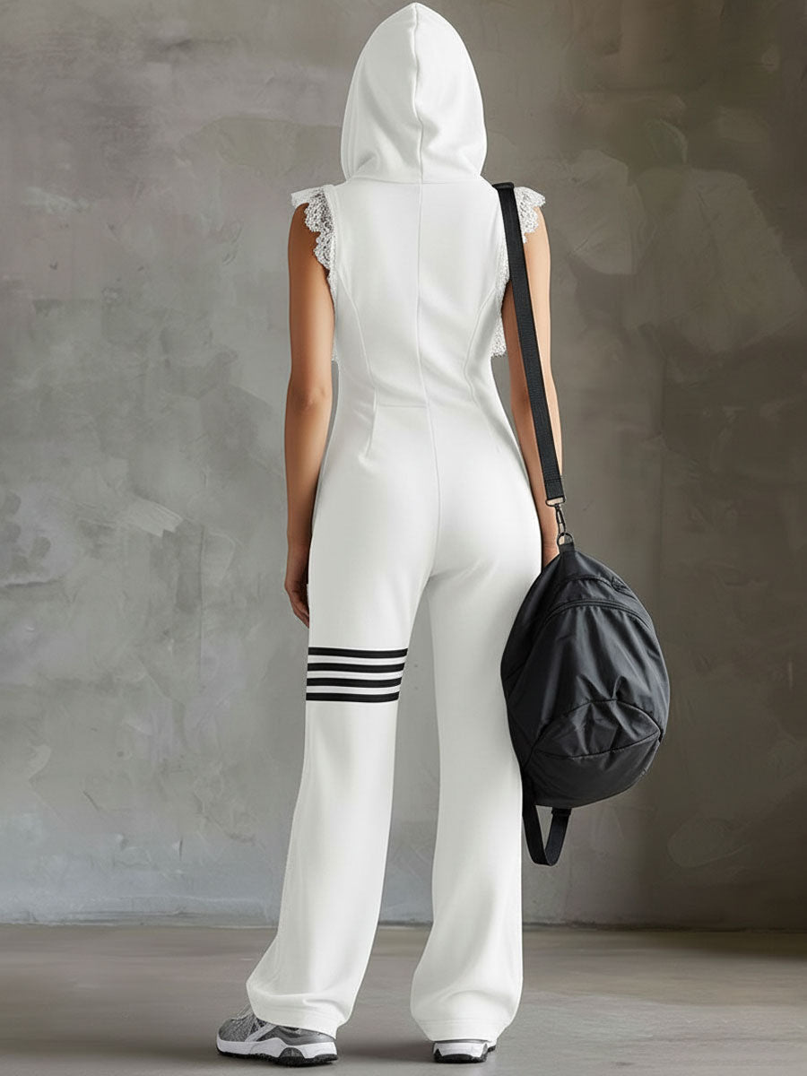 Combinaison Giada — sport rétro cappuccio righe