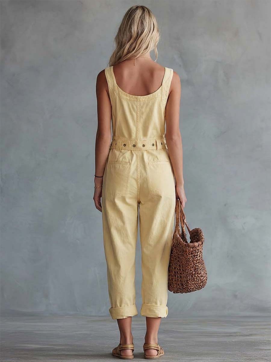 Greta | Salopette in denim lavato dal carattere vintage e moderno