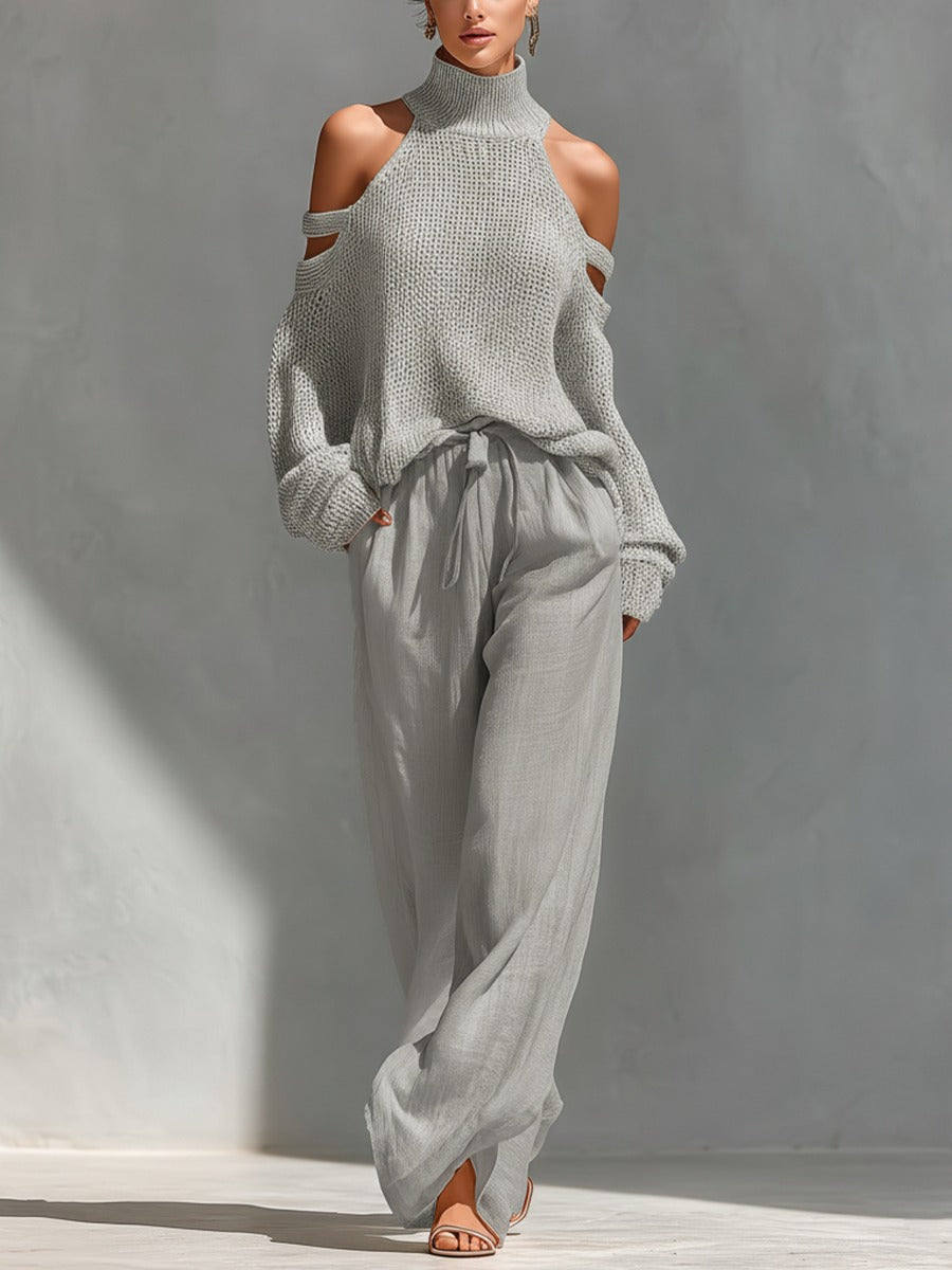 Ginevra | Completo maglia e pantaloni morbidi