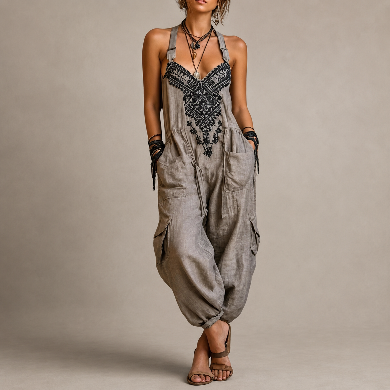 Combinazione Astrid — ricamo bohemien fluido