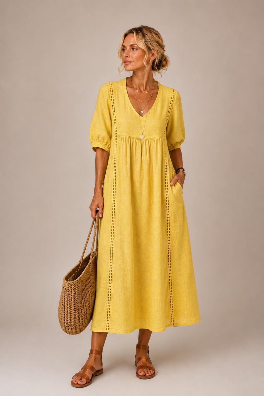 Silvia | Vestito Midi Estivo Elegante