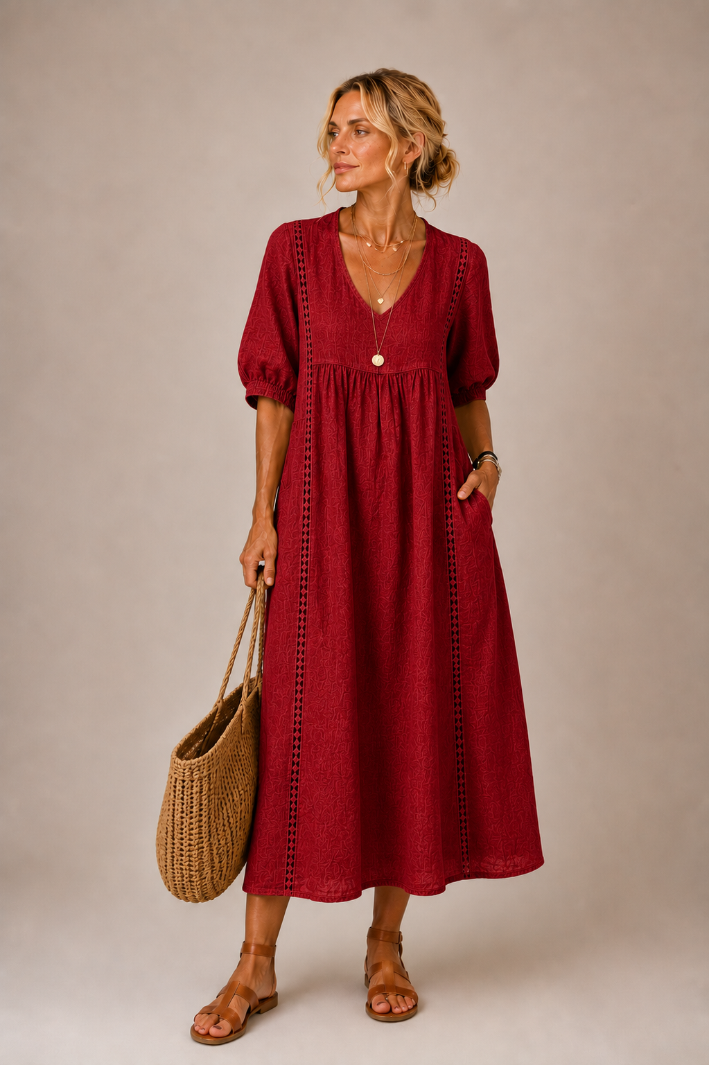 Silvia | Vestito Midi Estivo Elegante