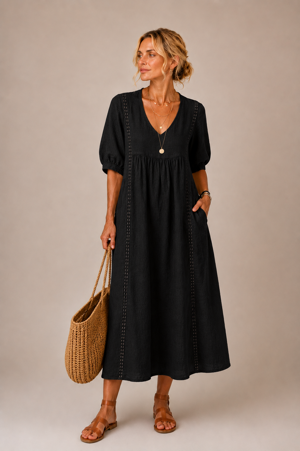 Silvia | Vestito Midi Estivo Elegante