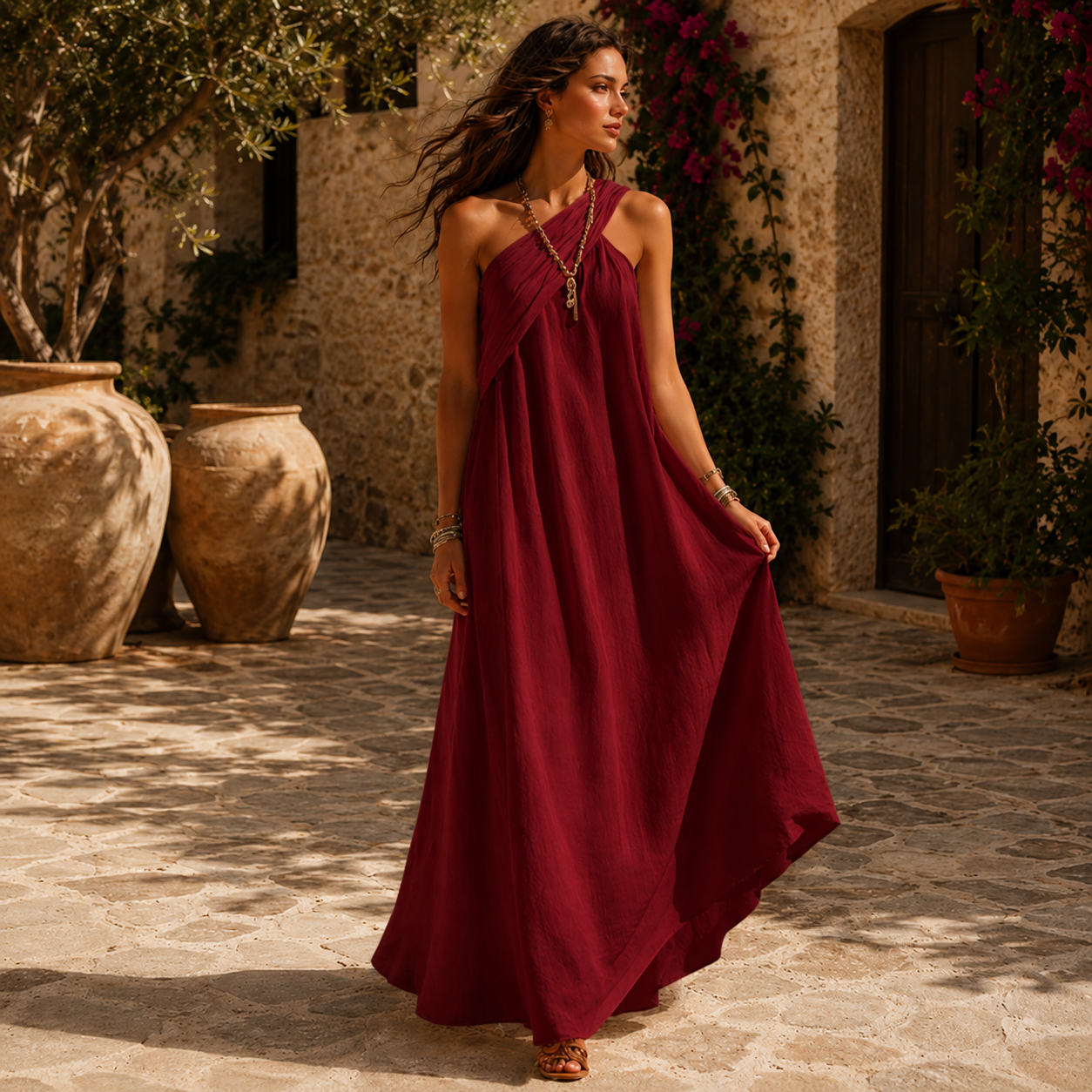 VERA – Abito Maxi Incrociato