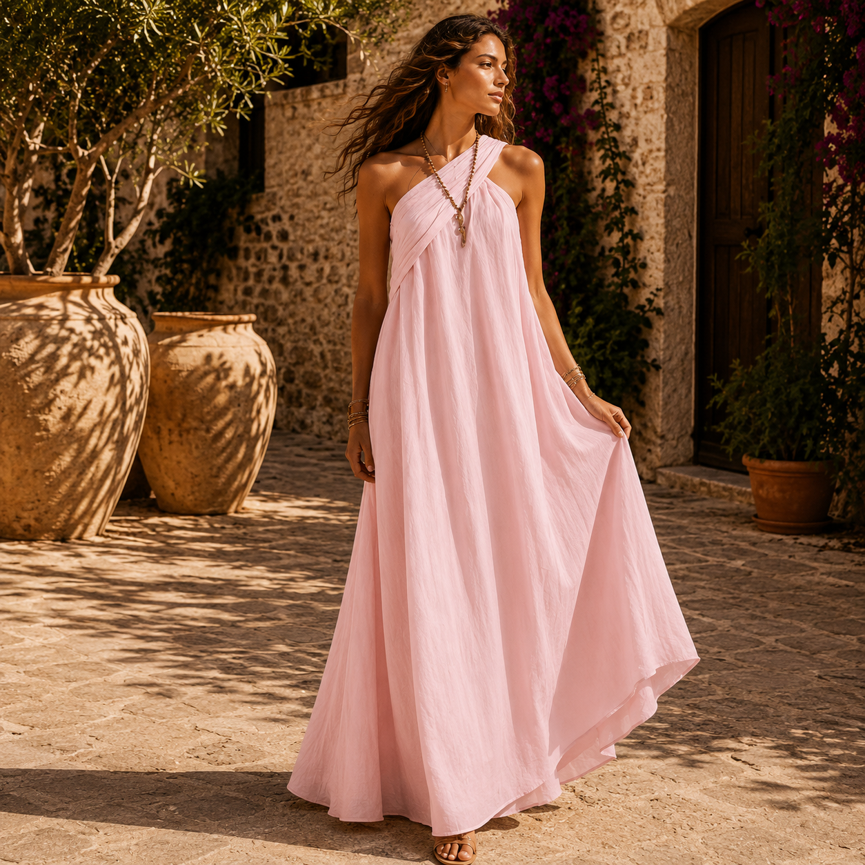 VERA – Abito Maxi Incrociato