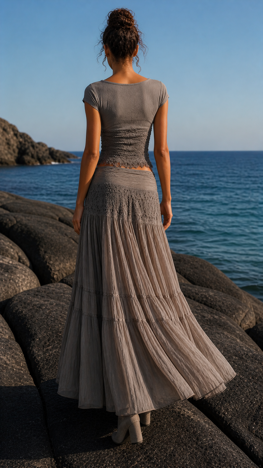 Juliette™ | Completo Chic Top e Gonna