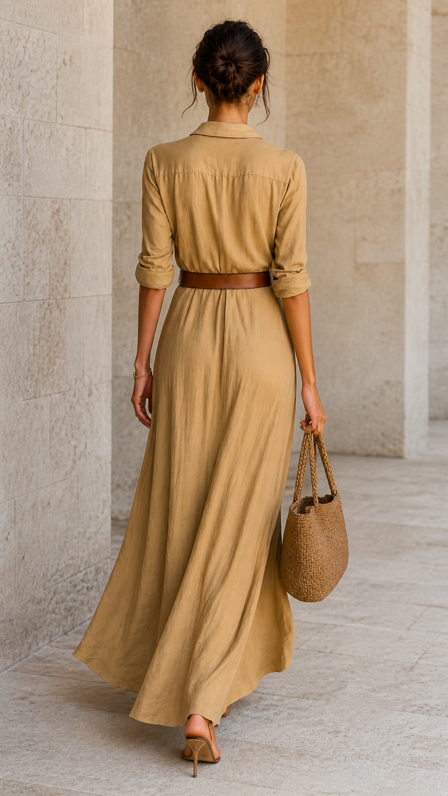 Sofia™ | Abito Lungo Elegante con Cintura