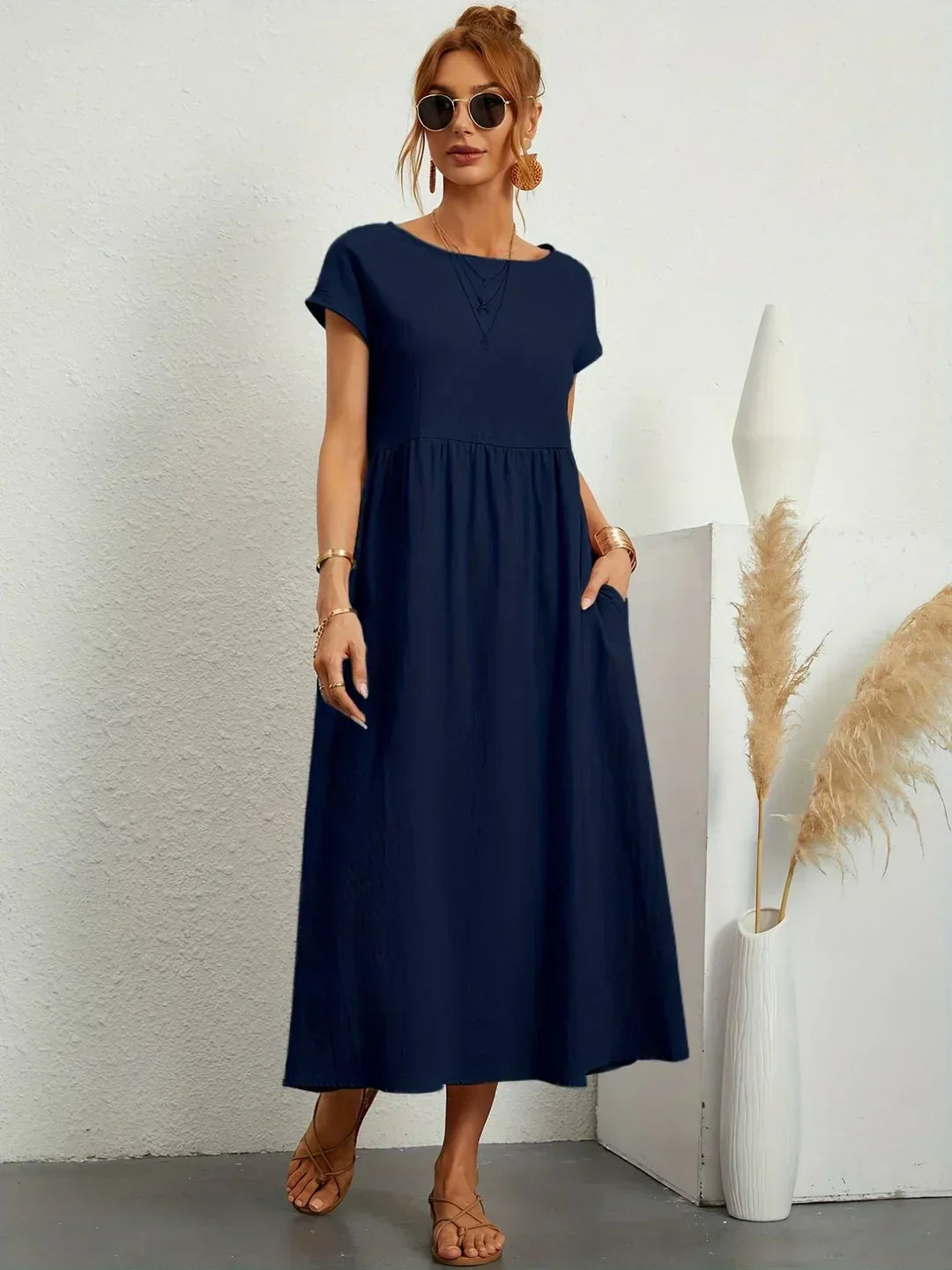 Gabrielle™ | Abito midi fluido eleganza