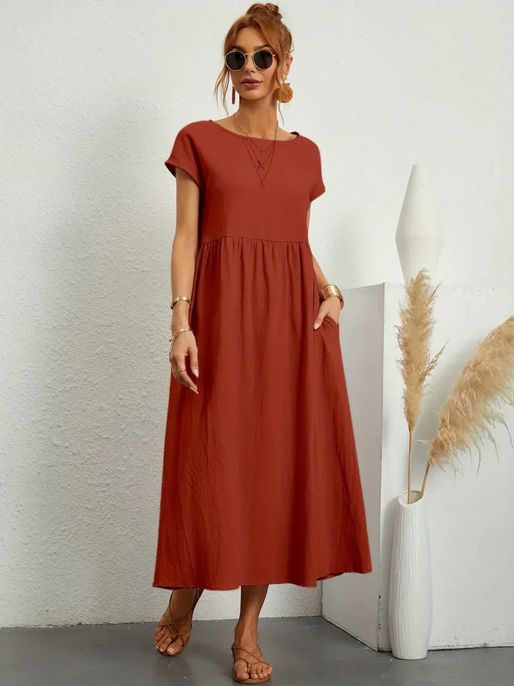 Gabrielle™ | Abito midi fluido eleganza