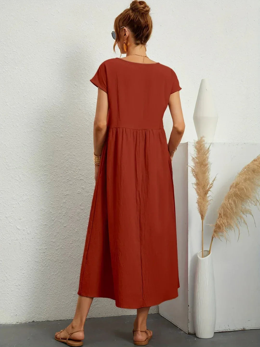 Gabrielle™ | Abito midi fluido eleganza