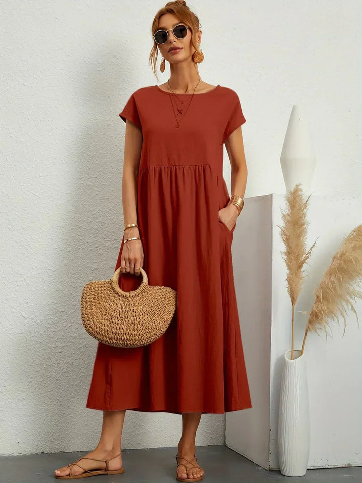Gabrielle™ | Abito midi fluido eleganza