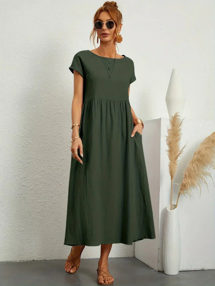 Gabrielle™ | Abito midi fluido eleganza