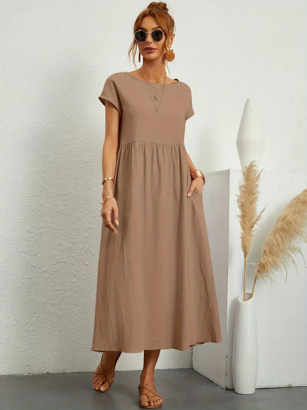 Gabrielle™ | Abito midi fluido eleganza