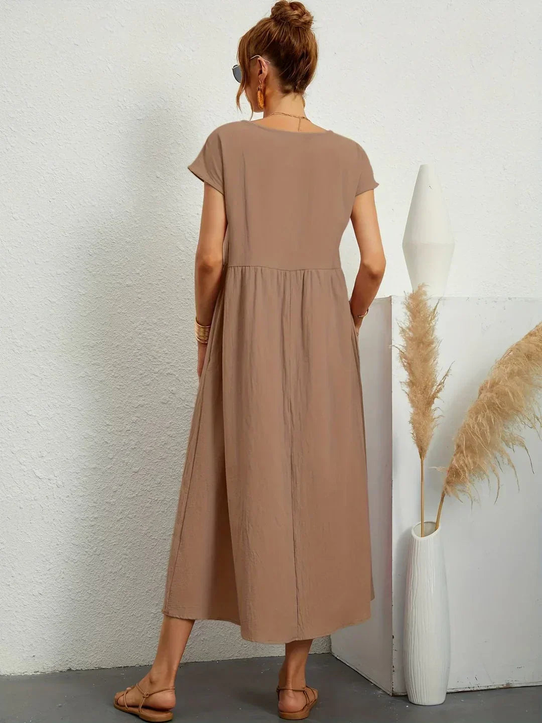 Gabrielle™ | Abito midi fluido eleganza