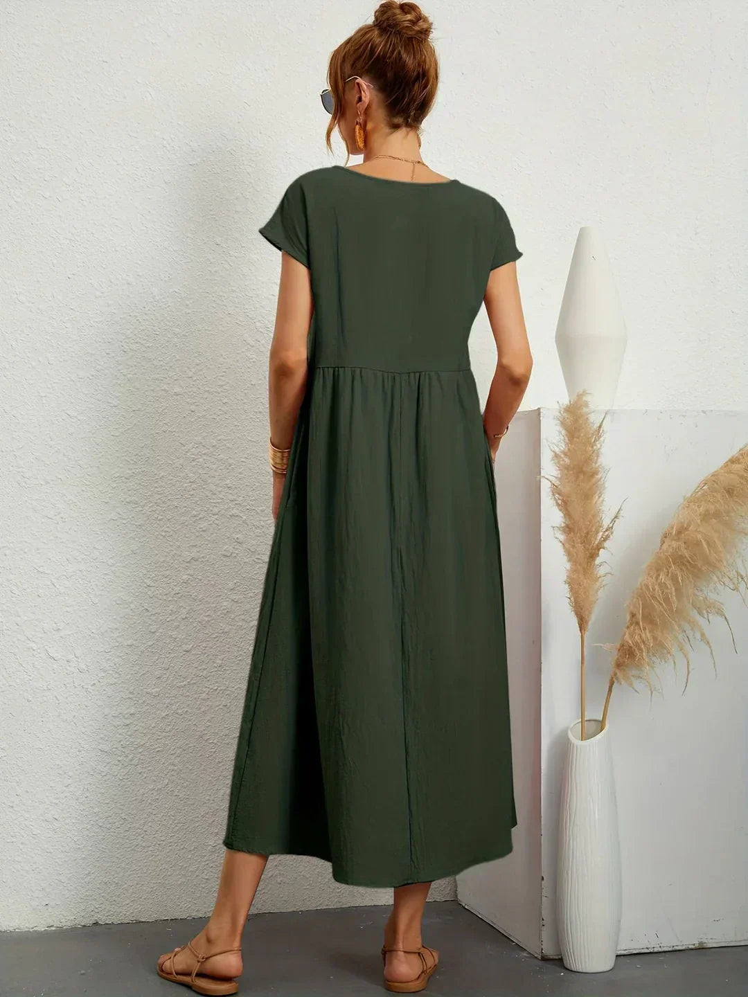 Gabrielle™ | Abito midi fluido eleganza