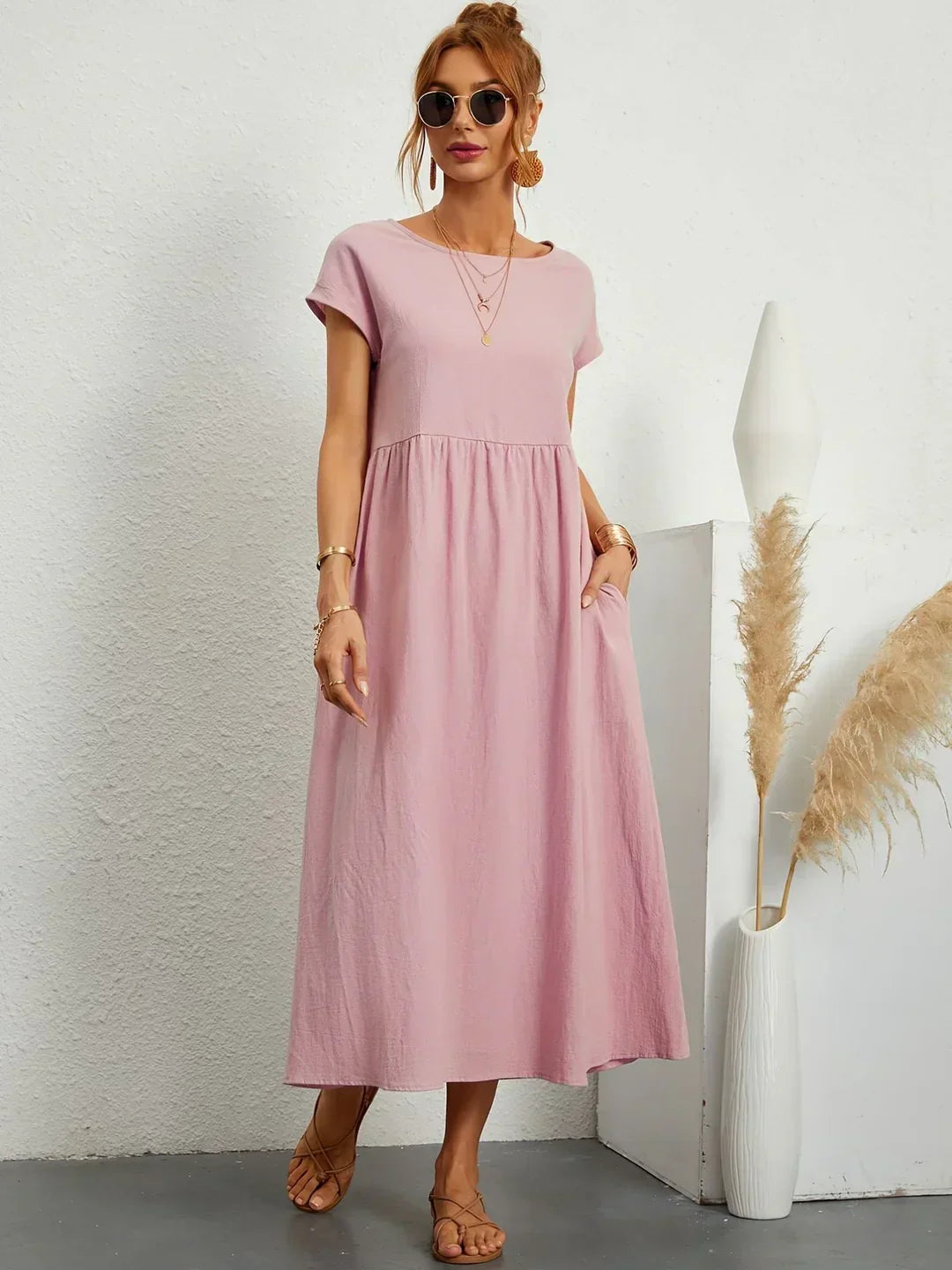 Gabrielle™ | Abito midi fluido eleganza