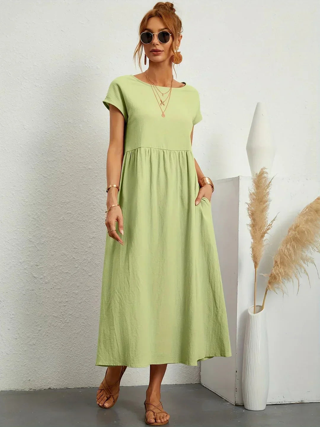 Gabrielle™ | Abito midi fluido eleganza