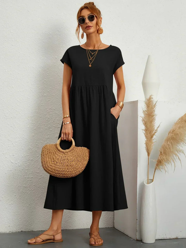 Gabrielle™ | Abito midi fluido eleganza