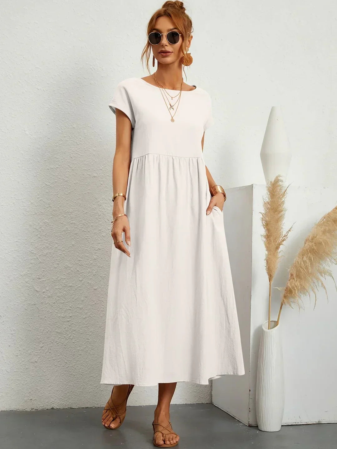Gabrielle™ | Abito midi fluido eleganza