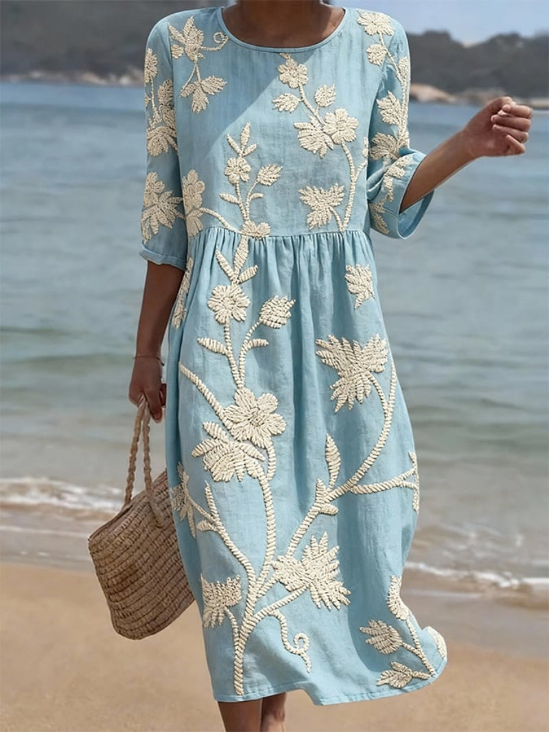 Abito casual da donna con stampa floreale