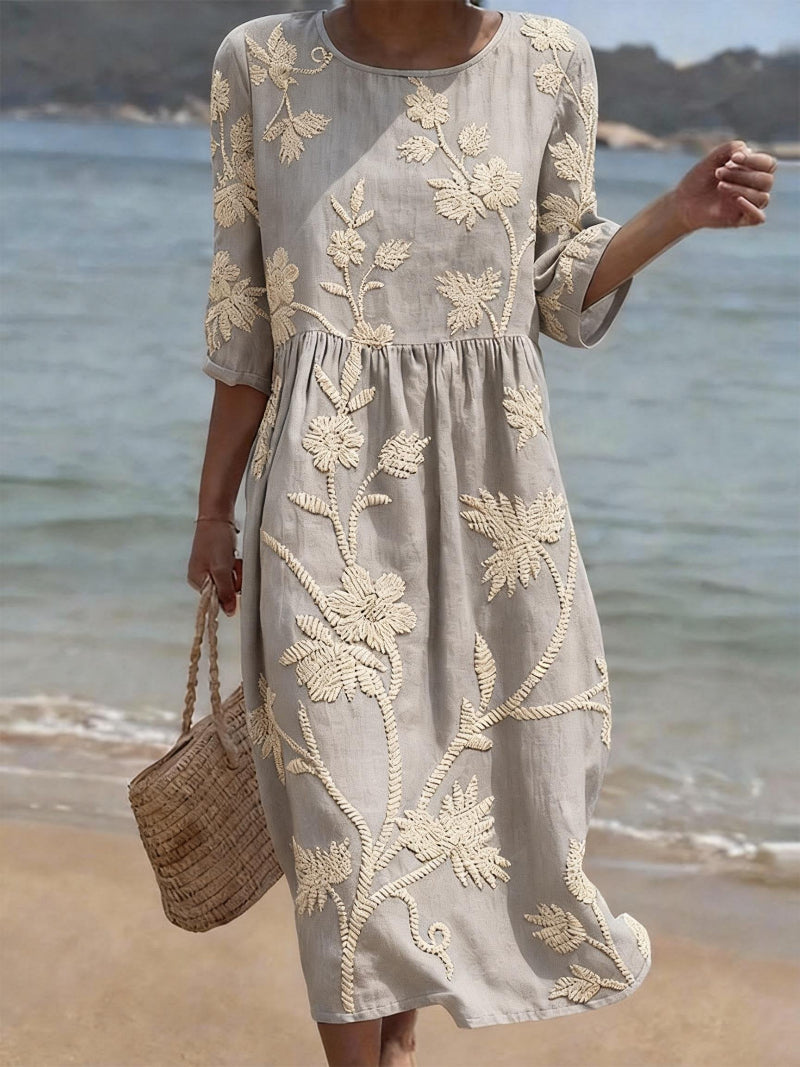 Abito casual da donna con stampa floreale