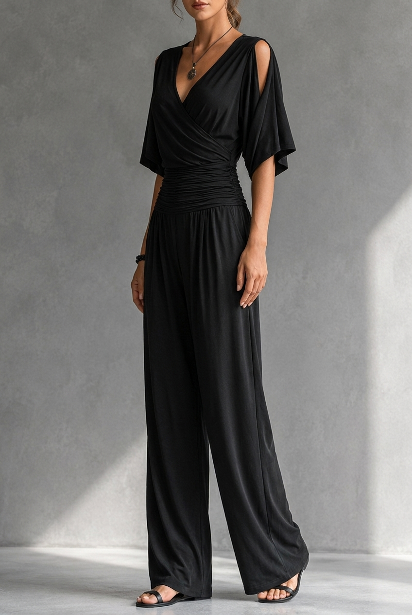 Chiara - Tuta Elegante con Spalle Aperte