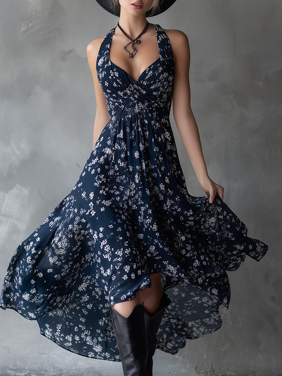 Ginevra | Abito floreale in chiffon dal fascino elegante